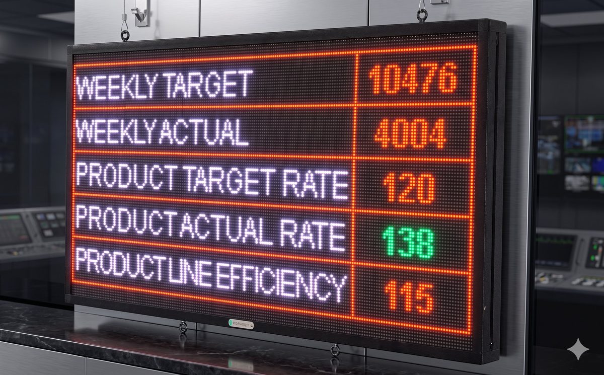 Production & Dispatch Displays — Hemkund Automation installation