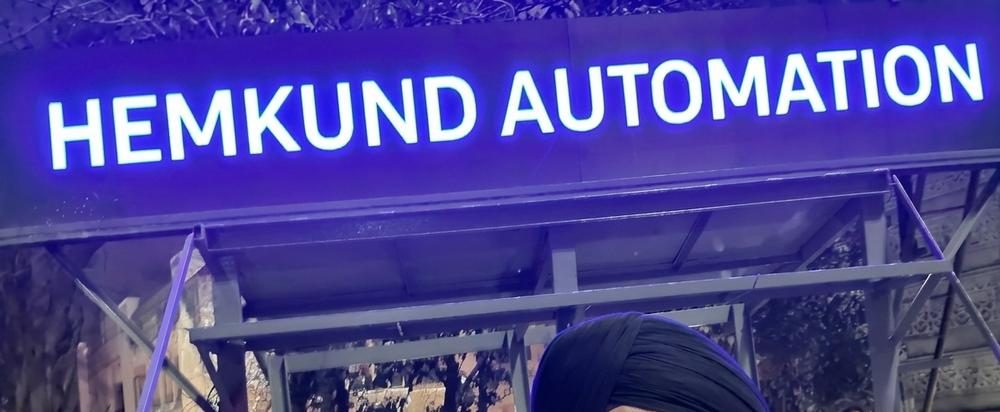Hemkund Automation Office LED Sign — Pune